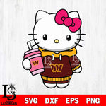 Washington Football Team Pretty Hello Kitty Svg Eps Dxf Png File, Digital Download, Instant Download