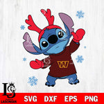 Washington Football Team Stitch Santa Christmas Svg Eps Dxf Png File, Digital Download, Instant Download