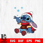 Washington Football Team Stitch Wearing Winter Scarf Svg Eps Dxf Png File, Digital Download, Instant Download