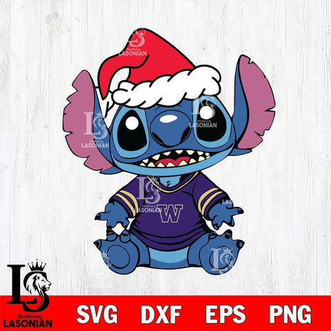 Washington Huskies Baby Stitch Christmas Svg Eps Dxf Png File, Digital Download, Instant Download