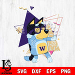 Washington Huskies Bluey 4 Svg Eps Dxf Png File, Digital Download, Instant Download