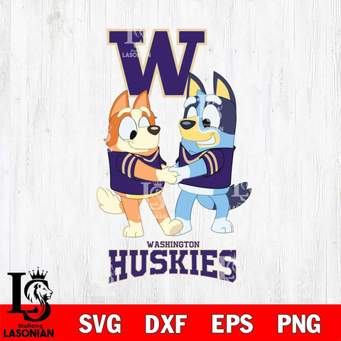 Washington Huskies Bluey Chilli Dance Svg Eps Dxf Png File, Digital Download, Instant Download