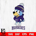 Washington Huskies Bluey Hoodie Sport Svg Eps Dxf Png File, Digital Download ,Instant Download, Cricut File