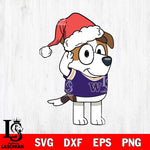 Washington Huskies Bluey Jack Christmas Svg Eps Dxf Png File, Digital Download, Instant Download