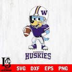 Washington Huskies Bluey rugby Svg Eps Dxf Png File, Digital Download ,Instant Download, Cricut File