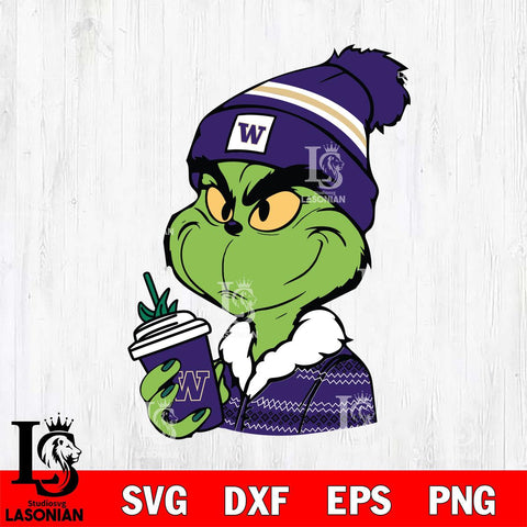 Washington Huskies Boujee Grinch Svg Eps Dxf Png File, Digital Download, Instant Download