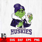 Washington Huskies Boujee Grinch Leopard Christmas Cut Files Cricut, Svg Dxf Eps Png file, Digital download , Silhouette