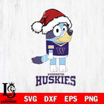 Washington Huskies Christmas Bluey Hat Cut Files,Bluey Cricut,Christmas Svg , Bluey svg , Digital Download, dxf eps png pdf file