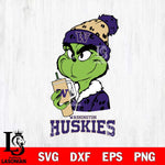 Washington Huskies Grinch Bougie Leopard Svg Eps Dxf Png File, Digital Download, Instant Download