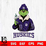 Washington Huskies Grinch Christmas Cut Files Cricut, Svg Dxf Eps Png file, Digital download , Silhouette