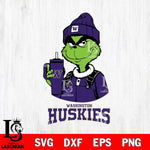 Washington Huskies Grinch Football Christmas Cut Files Cricut, Svg Dxf Eps Png file, Digital download , Silhouette