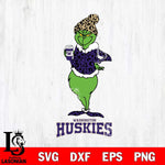 Washington Huskies Grinch Leopard Coffee Svg Eps Dxf Png File, Digital Download, Instant Download