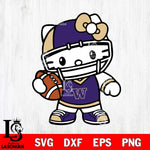 Washington Huskies Hello Kitty sport 2 Svg Eps Dxf Png File, NCAA svg, Digital Download, Instant Download