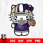 Washington Huskies Hello Kitty sport 9 Svg Eps Dxf Png File, NCAA svg, Digital Download, Instant Download