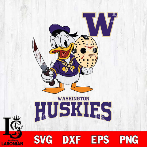 Washington Huskies Jason Voorhees 12 Svg Eps Dxf Png File, Digital Download