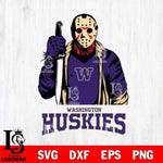 Washington Huskies Jason Voorhees 6 Svg Eps Dxf Png File, Digital Download