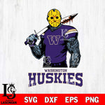 Washington Huskies Jason Voorhees 7 Svg Eps Dxf Png File, Digital Download