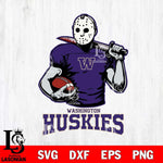 Washington Huskies Jason Voorhees 9 Svg Eps Dxf Png File, Digital Download