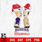 Washington Huskies Merry KissMyass Svg Eps Dxf Png File,NCAA Svg Files,Digital Download,Sublimation,Instant Download