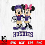 Washington Huskies Mickey Minnie Mouse Helmet Svg Eps Dxf Png File, NCAA svg , File Cut , Digital Download , Instant Download, Cut Svg Files