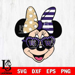 Washington Huskies Minnie Mouse Love Svg Eps Dxf Png File, NCAA svg, Digital Download, Instant Download