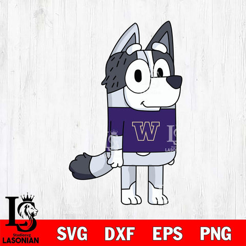 Washington Huskies Muffin Bluey Svg Eps Dxf Png File, Digital Download, Instant Download