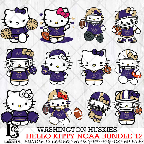 Washington Huskies NCAA Bundle 12 Svg Eps Dxf Png File, NCAA svg, Digital Download, Instant Download