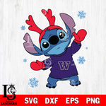 Washington Huskies Stitch Santa Christmas Svg Eps Dxf Png File, Digital Download, Instant Download