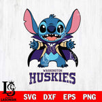 Washington Huskies Stitch Vampire halloween Svg Eps Dxf Png File, NCAA svg, Digital Download, Instant Download