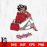 Washington Nationals Awesome Black Fan Girl Betty Boop