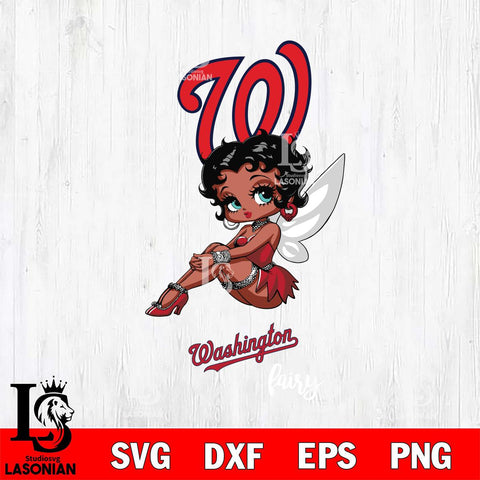 Washington Nationals Beauty Black Fairy Betty Boop