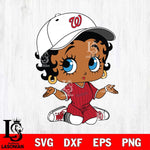 Washington Nationals Betty Boop MLB 6 Svg Eps Dxf Png File, MLB svg, Digital Download, Instant Download