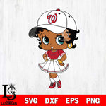 Washington Nationals Betty Boop MLB 8 Svg Eps Dxf Png File, MLB svg, Digital Download, Instant Download