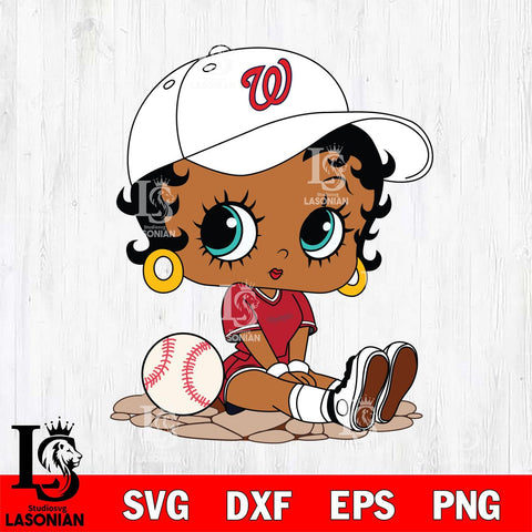 Washington Nationals Betty Boop MLB 9 Svg Eps Dxf Png File, MLB svg, Digital Download, Instant Download