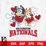 Washington Nationals Bluey & Bingo 10 Svg Eps Dxf Png File, MLB svg, Digital Download, Instant Download