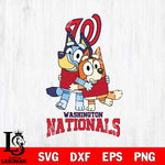 Washington Nationals Bluey & Bingo 12 Svg Eps Dxf Png File, MLB svg, Digital Download, Instant Download