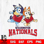 Washington Nationals Bluey & Bingo 13 Svg Eps Dxf Png File, MLB svg, Digital Download, Instant Download