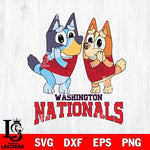 Washington Nationals Bluey & Bingo 15 Svg Eps Dxf Png File, MLB svg, Digital Download, Instant Download