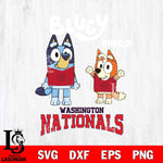 Washington Nationals Bluey & Bingo 4 Svg Eps Dxf Png File, MLB svg, Digital Download, Instant Download