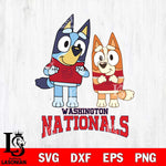 Washington Nationals Bluey & Bingo 6 Svg Eps Dxf Png File, MLB svg, Digital Download, Instant Download