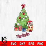 Washington Nationals Bluey Chilli Christmas Tree Svg Eps Dxf Png File, Digital Download