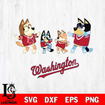 Washington Nationals Bluey Dance Squats Svg Eps Dxf Png File, Digital Download, Instant Download