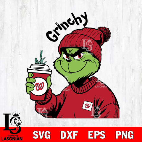 Washington Nationals Boujee Grinch 10 Svg Eps Dxf Png File, Digital Download, Instant Download