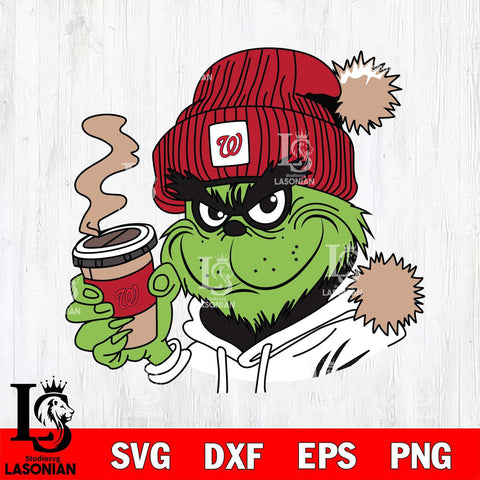 Washington Nationals Boujee Grinch 4 Svg Eps Dxf Png File, Digital Download, Instant Download