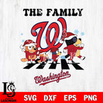 Washington Nationals Family Bluey Christmas Svg Eps Dxf Png File, Digital Download