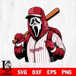 Washington Nationals Ghostface 3 Svg Eps Dxf Png File, Digital Download, Instant Download