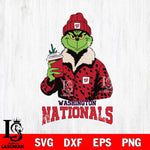 Washington Nationals Grinch Christmas Cut Files Cricut, Svg Dxf Eps Png file , Silhouette