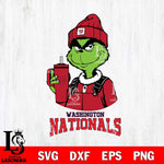 Washington Nationals Grinch Football Christmas Cut Files Cricut, Svg Dxf Eps Png file , Silhouette