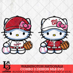 Washington Nationals Hello Kitty Bundle 2 SVG Svg Eps Dxf Png File, Digital Download, Instant Download