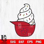 Washington Nationals Ice Cream Hat Svg Eps Dxf Png File, Digital Download, Instant Download